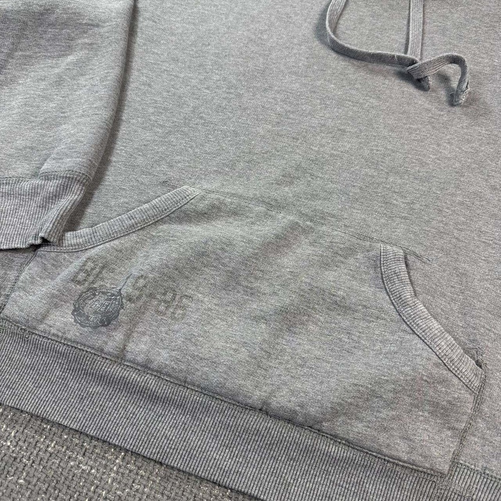 B.U.M. Equipment Hoodie Mens Medium Gray 90s Vintage Pullover BE-19-86 - Picture 4 of 16